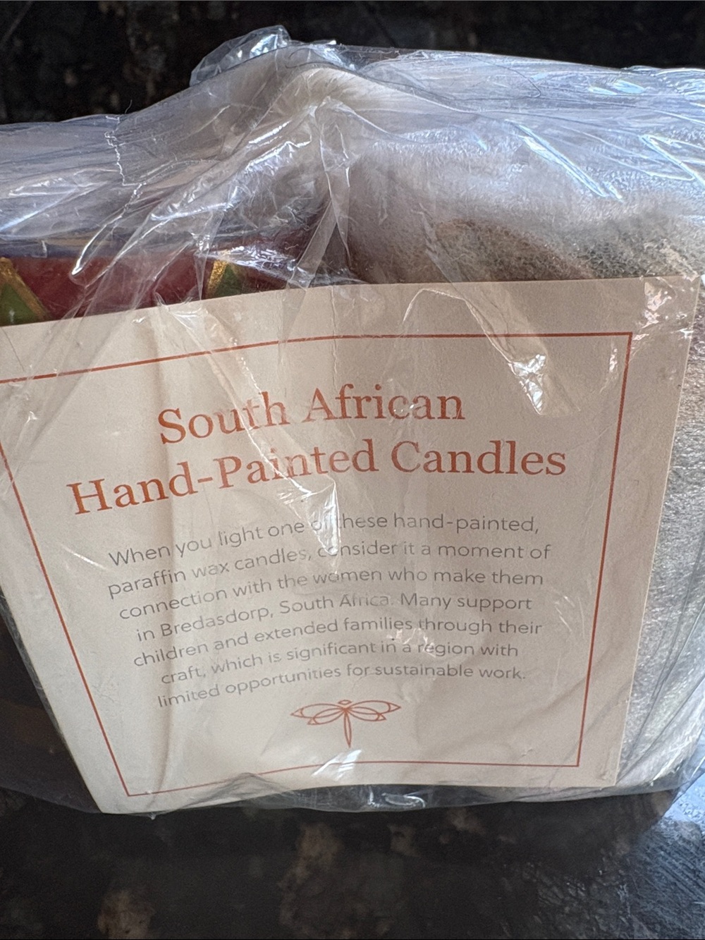 South African Hand-Painted Csndles NEW
